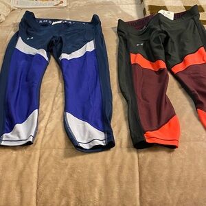 Under Armour Kids' Leggings - Blue, White, Red, and Black